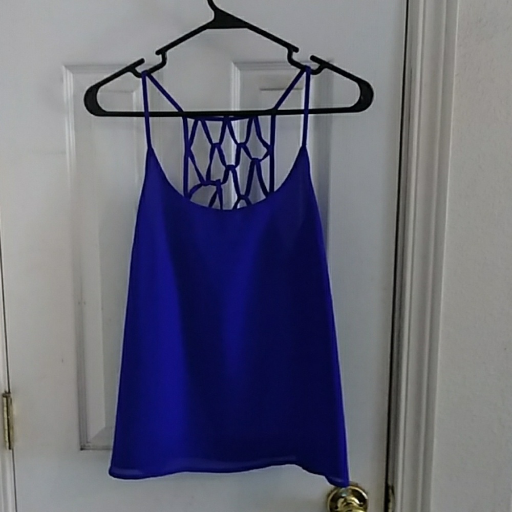 Electric blue blouse